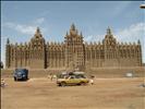 In front of the Mud Mosk of Djenne